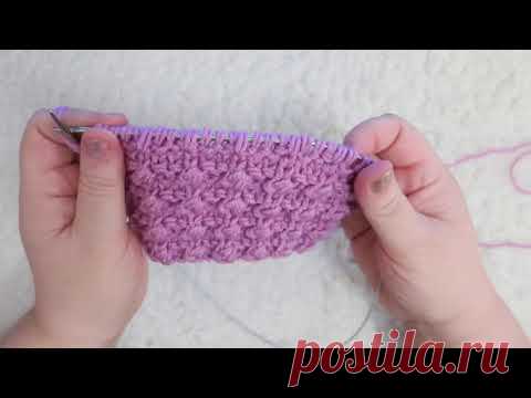 Шикарный плотный узор спицами для шапок, кардиганов, шарфов, снудов.. МК. Вязание для начинающих