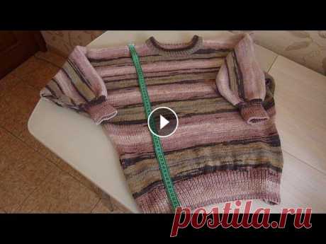 Свитер для начинающих, летучая мышь часть 3/Sweater for beginners, bat part 3 В этом видео я рассказываю о том, как связать довольно легкий в исполнении свитер летучая мышь для начинающих рукодельниц. Размер свитера 42, 44, 46. ...