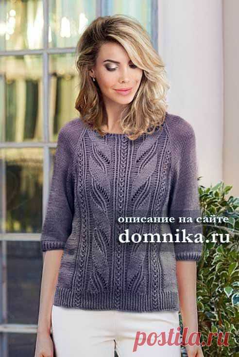 Вязание спицами женского свитера