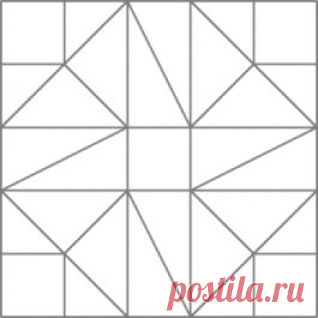 Quiltivate - Детали и одеяла Примеры для Вертушка квадратный блок
