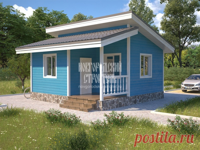 Каркасный домик 7х6 м для одиночки или пары 