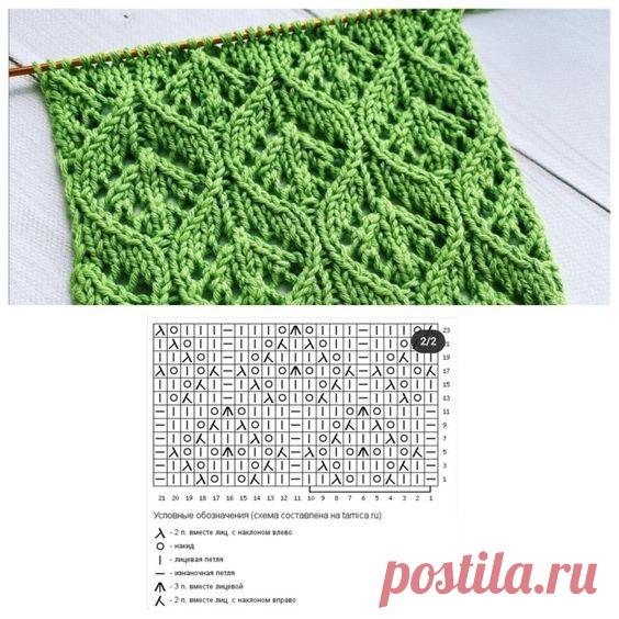 Замечательные узоры на спицах