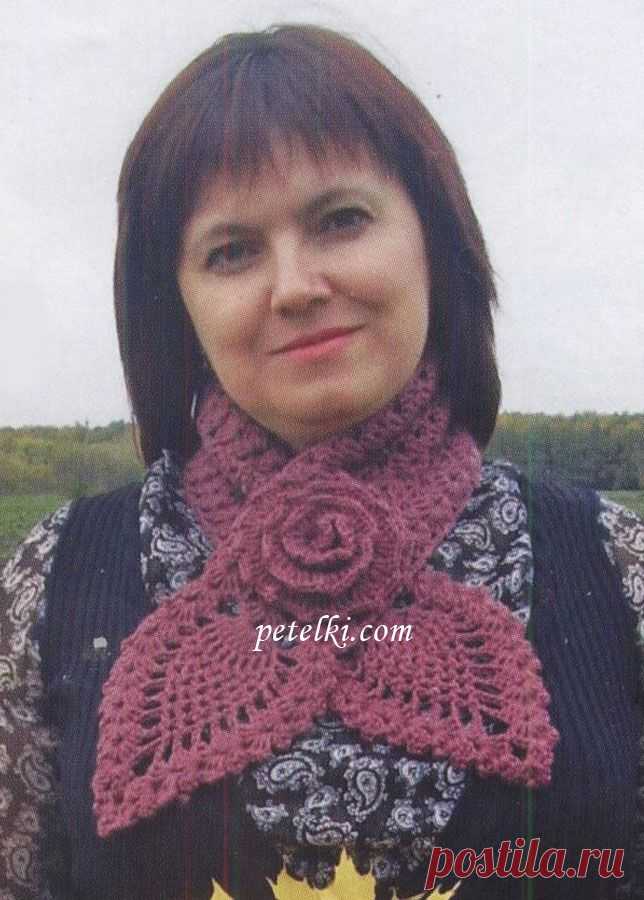 Горжетка вязаная крючком