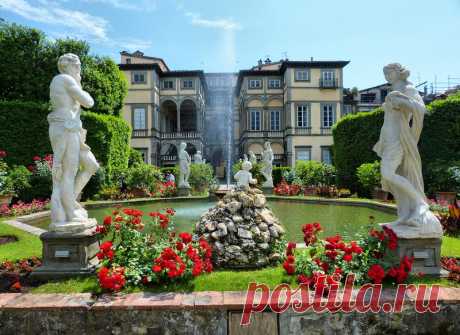 Сады Палаццо Пфаннер (The gardens at Palazzo Pfanner). Лукка, Тоскана, Италия