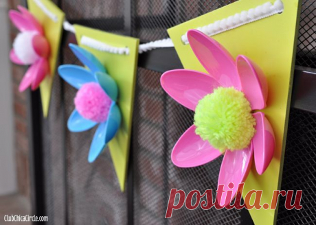 Поделки из одноразовых ложек