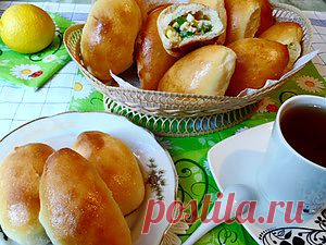 Пирожки с рисом,луком и яйцами(ещё одно удачное тесто,которое подходит в холодильнике). Рецепт c фото, мы подскажем, как приготовить!