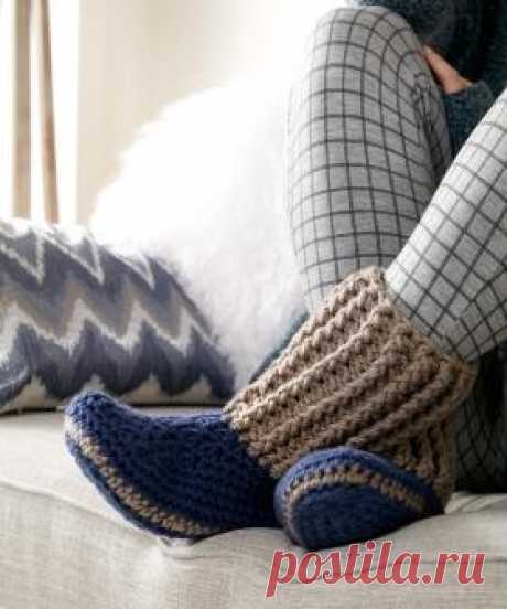 Вязаные домашние сапожки схема. Вязаные сапожки | Лаборатория домашнего хозяйства
