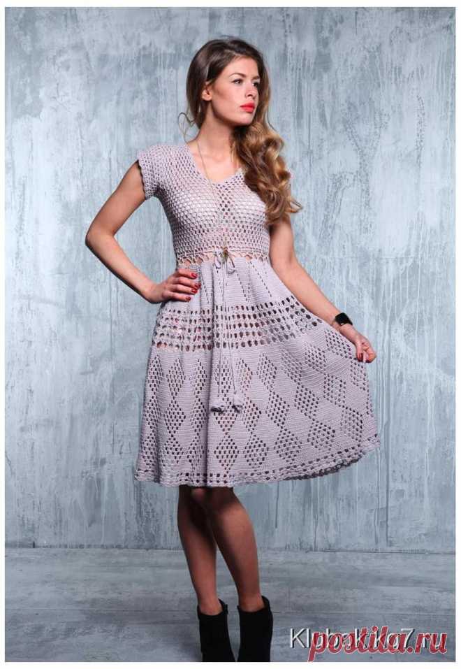 Сиреневое платье