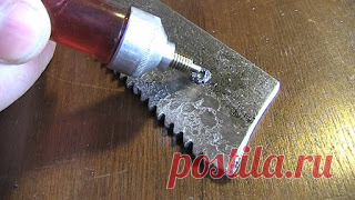 Чем сверлить каленую сталь. Сверлим пилу из быстрореза 
 
Есть много способов сверления каленой  стали.Кто-то прожигает, кто-то  пробивает, кто-то травит гальваническим способом.  В этом видео я сверлю  каленую сталь самодельным сверлом из твердосплавного…