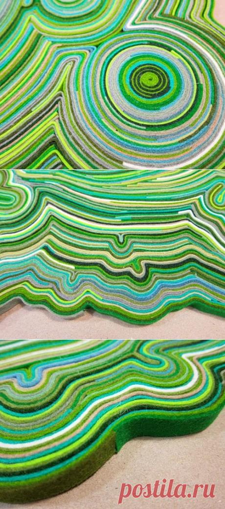 КОВРИК ИЗ ФЕТРА | Варварушка-Рукодельница