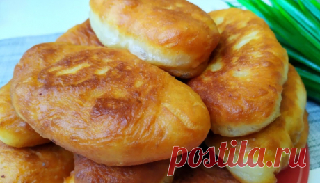 Без молока, яиц и сливочного масла. Пирожки с мясом и рисом, как на рынке: тесто на картофельном отваре