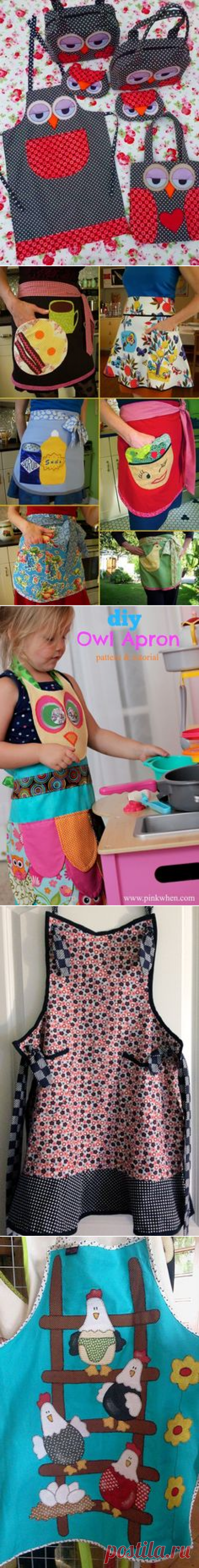 (2) My Little Owl Apron & Confession