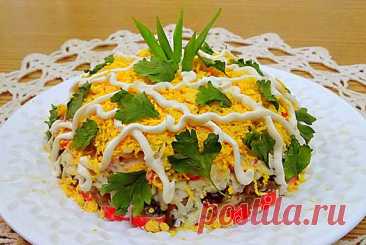 Салат с крабовыми палочками и грибами — Домашний уют