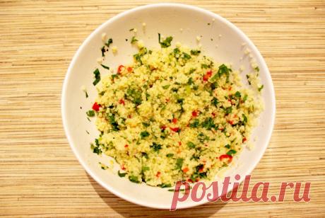 Кускус с чили, зеленью и лимонным соком рецепт – основные блюда