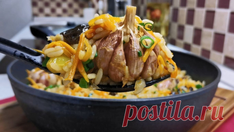 Вместо мяса рис с баклажанами, также сытно, вкусно и недорого: ужин на сковороде | Розовый... Вкуснейшее горячее блюдо, такое же сытное как с мясом, только его там нет. Вместо мяса берем баклажаны и готовим с рисом, как плов. Рецепт очень простой и быстрый. Баклажаны с рисом на сковороде...