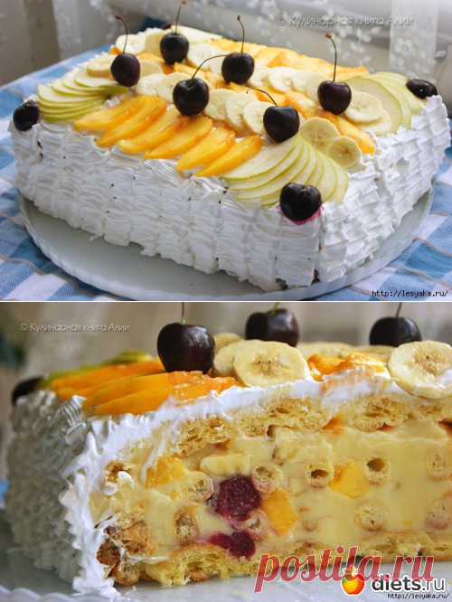 Оригинальный и вкусный летний торт "Тропиканка"