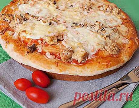 Пицца с горбушей (тунцом) и креветками - рецепт приготовления с фото / COOK-MASTER.RU