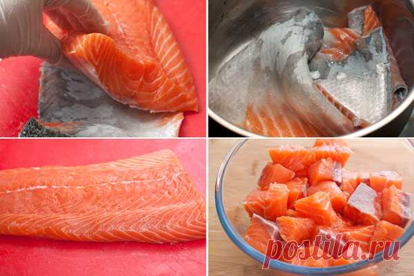 Быстрое, вкусное, легкое блюдо… Жареный лосось с ананасами — Готовим дома