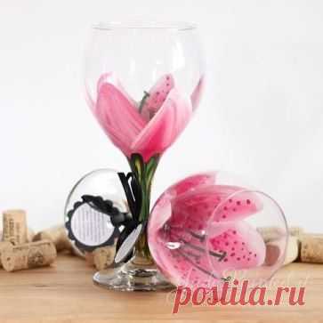 Расписные бокалы. Идеи.