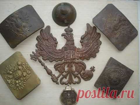 Мои находки -пряжечки и герб