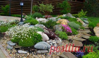 Поделки для украшения сада и огорода своими руками, все новинки 2018, фото оригинальных задумок для дачи Образы для цветников, габионы. Какие камни подойдут для клумбы, ручья, стенки. Образцы деревянного декора. Устройство вертикальных клумб из поддонов. Много фото