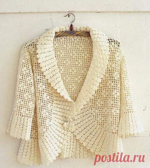 Ажурный жакет-две модели