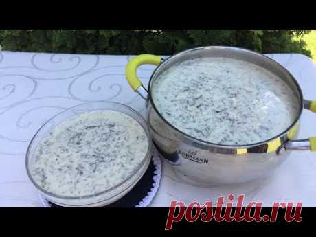 En düzgün dovganın hazırlanması👍/Азербайджанская довга😋