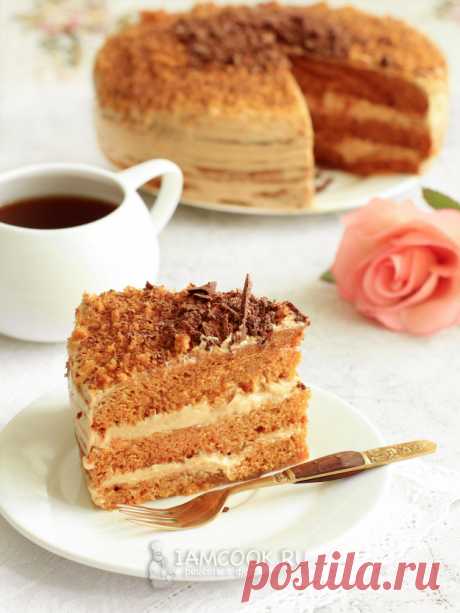 ✮Медовик без духовки (и без раскатки коржей)✮