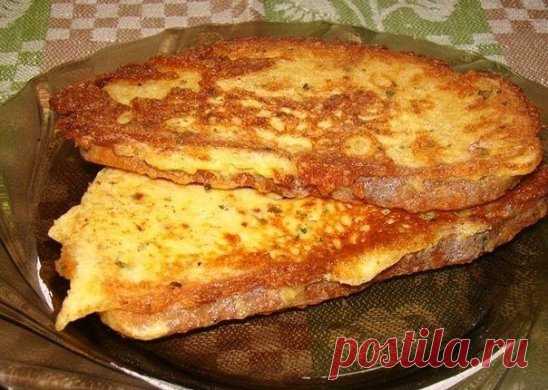 Гренки сырные