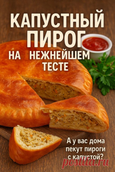 Капустный пирог на нежнейшем тесте — вкус из детства, который невозможно забыть!


Аромат выпечки, смешанный с запахом тушёной капусты, сразу возвращает в дом бабушки, где всё было просто и так вкусно. 

Этот пирог — про уют, тепло и традиции. Он готовится быстро, а съедается ещё быстрее.


 «Дом — это там, где пахнет пирогами».


 Для теста:
150 г растопленного сливочного масла
200 г сметаны
1 яйцо
0,5 ч. л. соли
1 ст. л. сахара
0,5 ч. л. соды
450 г муки (примерно)

Как г...