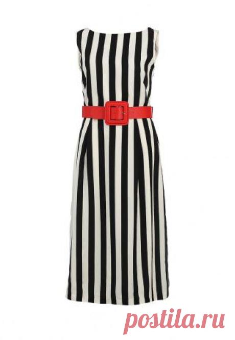 Платье LOST INK. AYLA BELTED STRIPED DRESS купить за 1 649 руб LO019EWDFS05