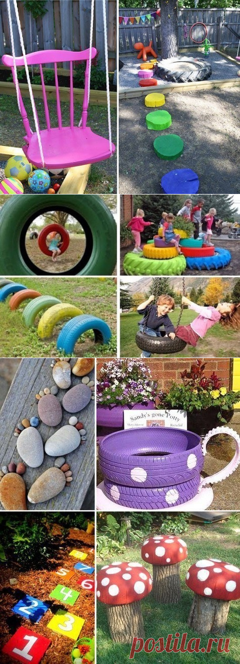 Оформление детской площадки на даче — Сделай сам, идеи для творчества - DIY Ideas
