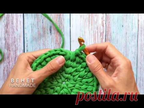 Соединение круга без шва крючком