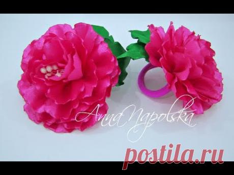 Майстер-клас півонії у техніці канзаши з атласної стрічки шириною 4 см та 5 см. Квіти дуже прості у виготовленні і підходять для початківців. На кожну квітку...