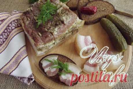Маринованное сало в рассоле
