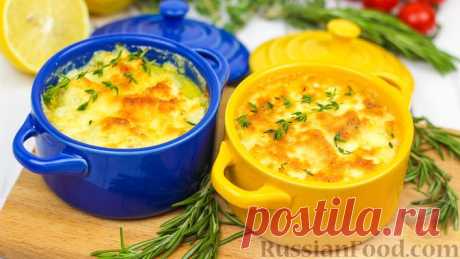 Треска под сливками и сыром