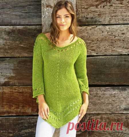 Вязание туники спицами