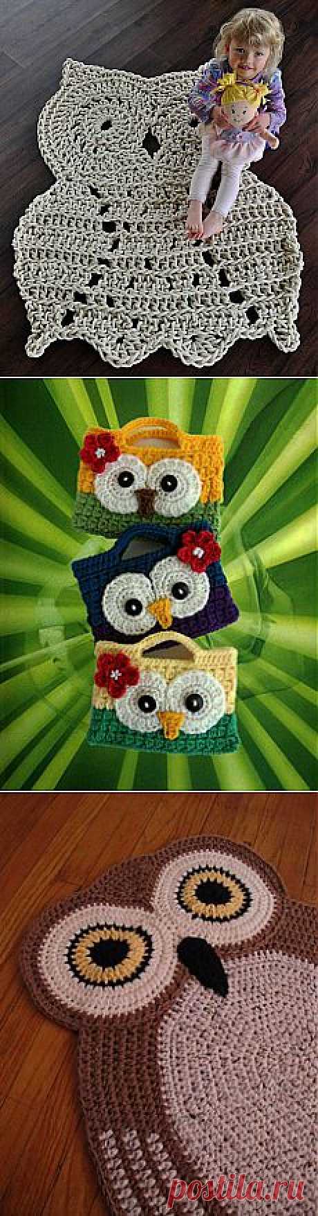 Whoo, Whoo let this large owl in your house - 46 in Owl Rug