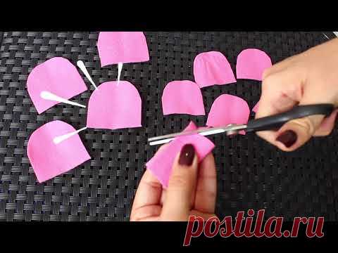 3  modelos de flores 🌸 para decorar seu artesanato 🌸 Flor de tecido #diy