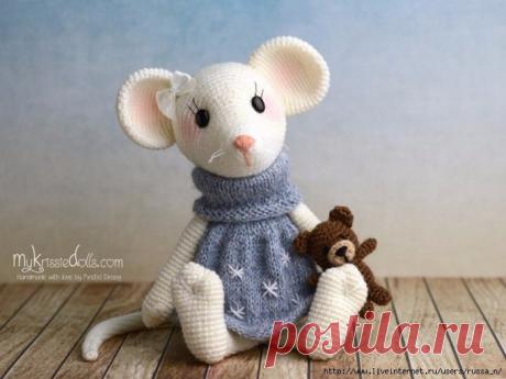 Мышка Милла Амигуруми, схема в PDF с описанием Мышка Милла Амигуруми в PDF, скачайте схему бесплатно и свяжите своими руками.