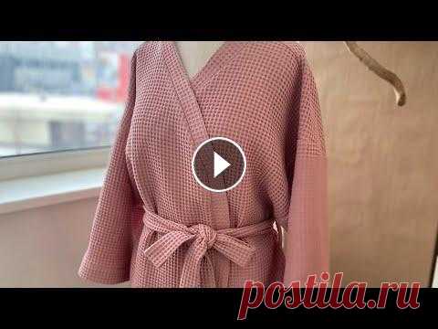 Шьём банный халат по выкройке журнала Оттобре Халатик из вафельного полотна, достаточно простой в пошиве. Справится даже новичок...