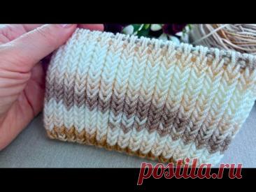 ПРОСТОЙ УЗОР ЗА СЧИТАННЫЕ МИНУТЫ