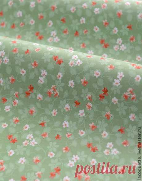 Купить Хлопок Flora Ткань для шитья, пэчворка, кукол и игрушек - ткань, хлопок, пэчворк