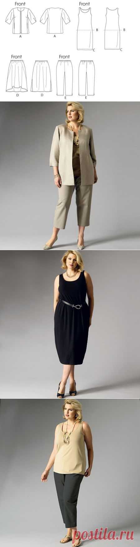 Butterick Pattern: B5899 Womens' Wardrobe Pieces | Easy — jaycotts.co.uk - Sewing Supplies
