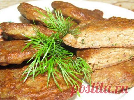 Печёночные котлетки с картофелем.