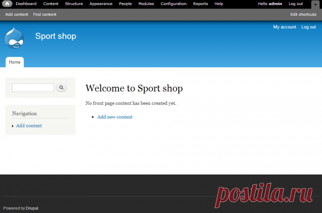 Шаг 1. Установка и локализация Drupal 7 и модуля Commerce | Drupal learning