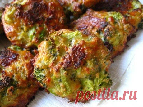 Биточки из брокколи с сыром