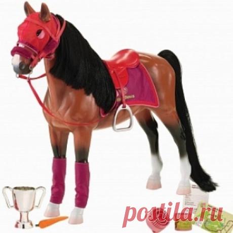 OG Dolls Лошадь с аксессуарами (порода Американская Чистокровная) 50 см, купить OG Dolls Лошадь с аксессуарами (порода Американская Чистокровная) 50 см в интернет магазине nukitoys.ru