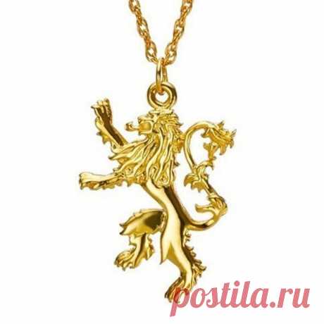 Купить игра престолов, дом lannister, кулон лев на цепочке по низкой цене