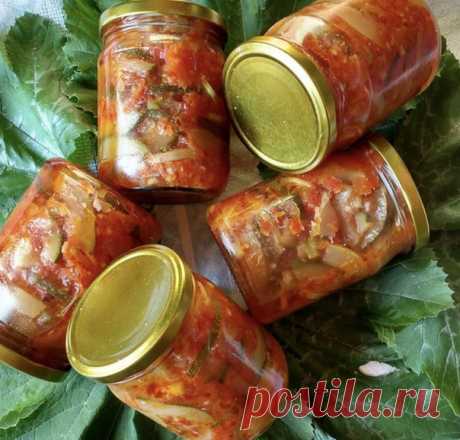 Любимая закуска моего зятя.

(из кабачков)